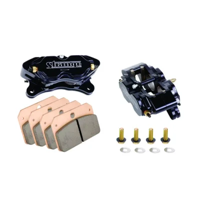 Strange 4 Piston Directional Caliper Kit With DRM-40 Metallic Brake Pads
