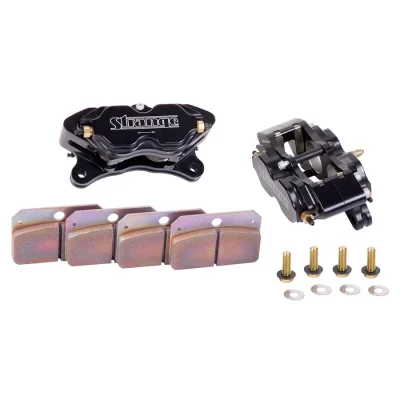 Strange Directional 4 Piston Caliper Kit With DRM-35 Metallic Brake Pads