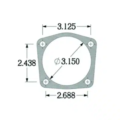 Chev. Conversion Housing Ends - 3.150" Bearing - Image 2