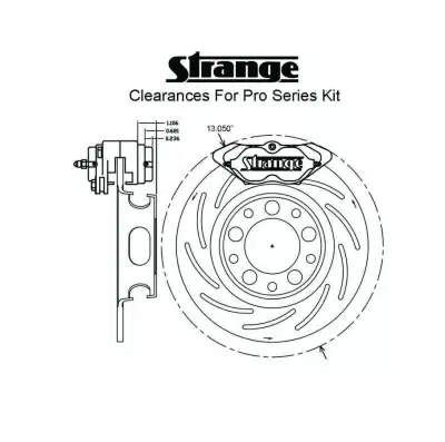 Strange Pro Series Rear Brake Kit For Late Big Ford / Torino Housing Ends - Image 2