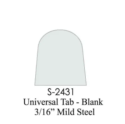 Flat Mount Tab 3/16" Mild Steel - Image 6
