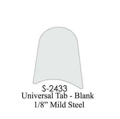 1/8" MS Round Tube Universal Tab - Image 2